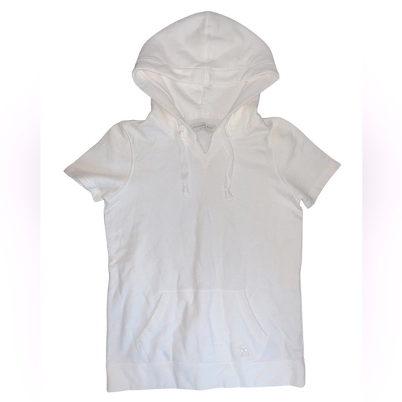 Abercrombie & Fitch Tops - Abercrombie & Fitch White Short Sleeve Hoodie
